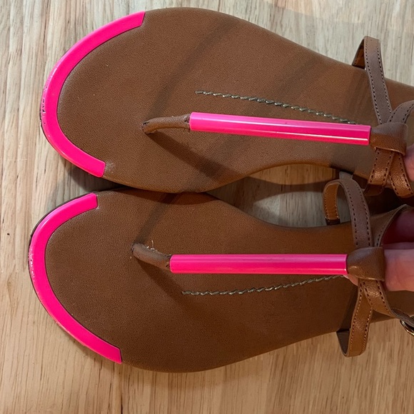 Dolce Vita sandals, hot pink and tan - Picture 7 of 8
